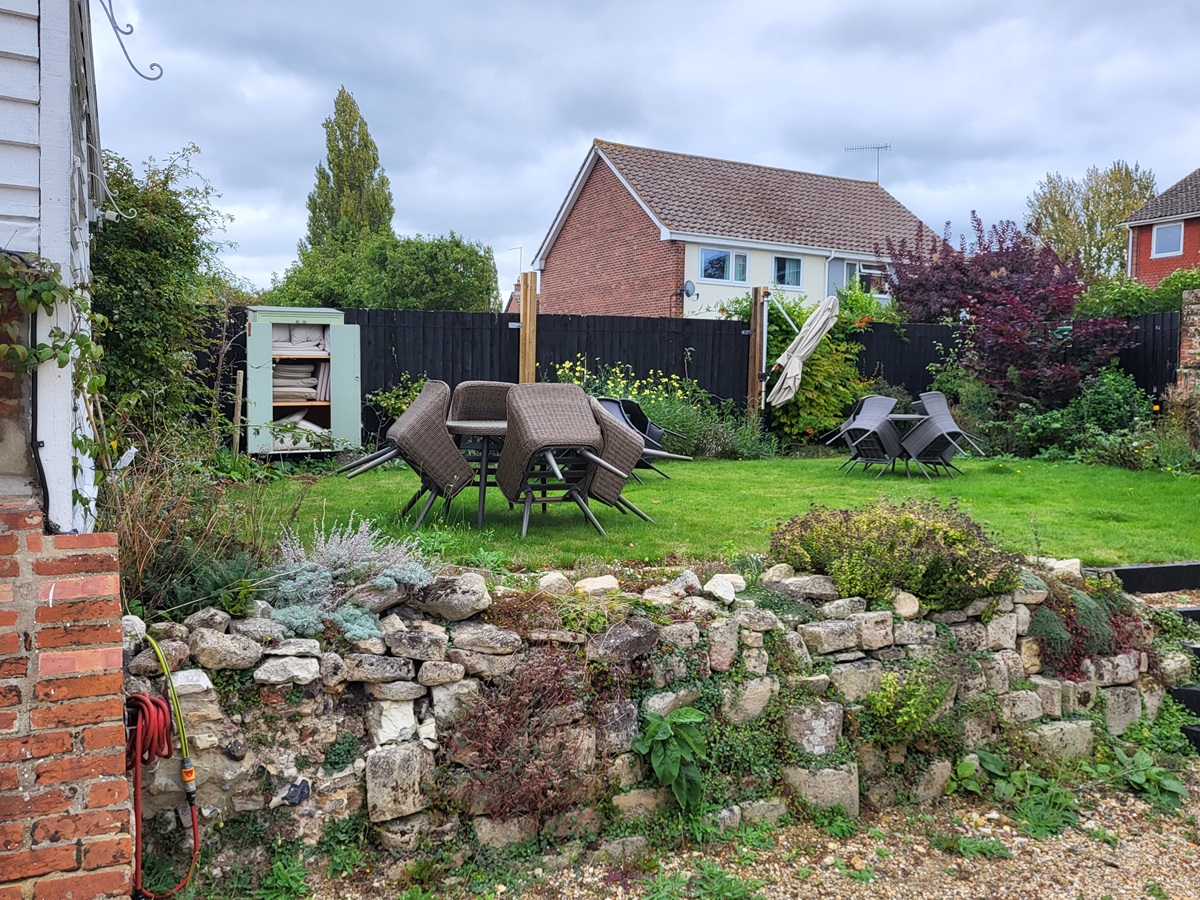 The garden at the Abbey Hotel, Bury St Edmunds, Suffolk