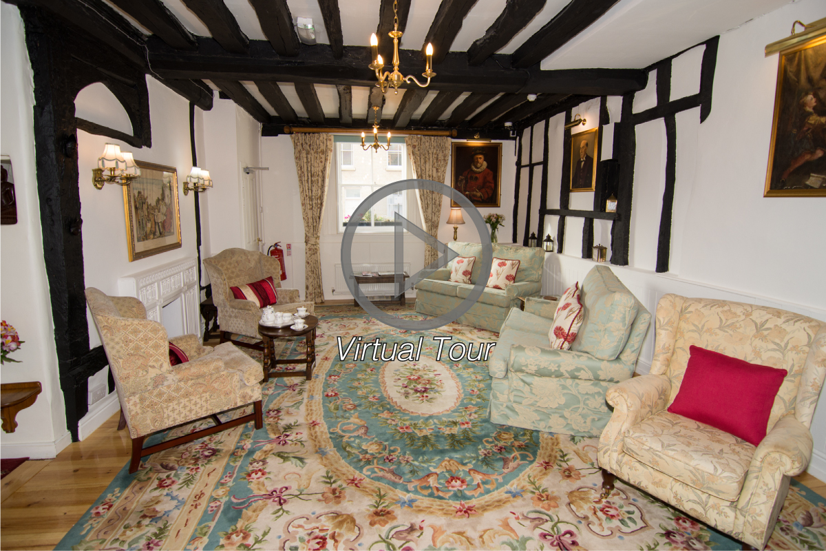 Virtual tour of the guest lounge at the Abbey Hotel, Bury St Edmunds, Suffolk